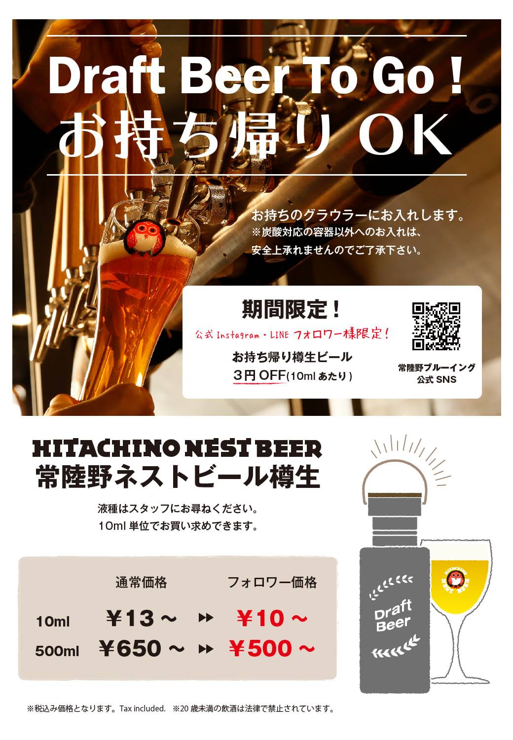 常陸野ブルーイング・ラボが樽生ビールの計り売り開始！期間限定で10mlあたり3円オフ - CRAFT BEER LIFE（クラフトビールライフ）